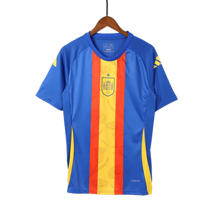 Spain Pre-Match Soccer Jersey EURO 2024 - Blue