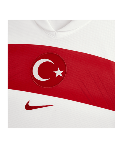 Turkey Home EM 2024 Soccer Jersey white red F100 topsoccerjerseys.com