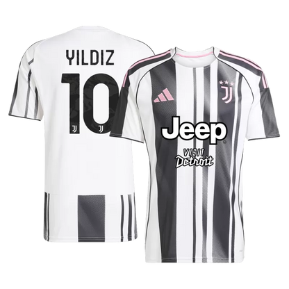 YILDIZ #10 Juventus Home Soccer Jersey 2025/26
