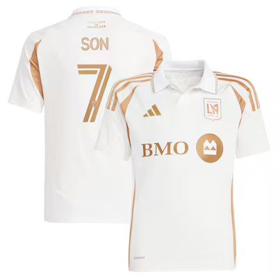 Fan Version Men's LAFC #7 Son Heung-Min White 2025 Away topsoccerjerseys.com