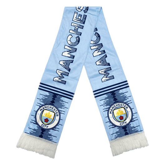Manchester City Soccer Scarf Blue