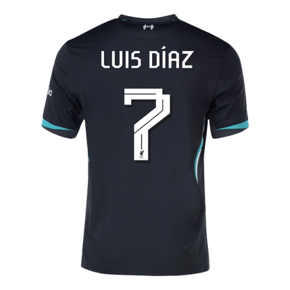 LUIS DÍAZ  #7 Liverpool Away  Soccer Jersey 2024/25 - UCL Top Soccer Jerseys Store