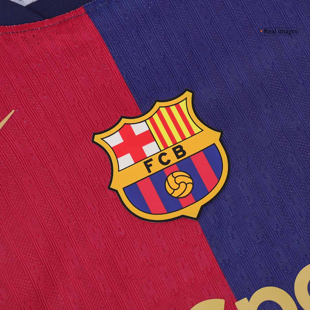 Player Version F.DE JONG #21 Barcelona Home  Soccer Jersey 2024/25 Top Soccer Jerseys Store