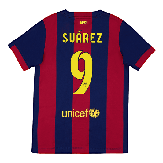 Retro Suárez #9 2014/15 Barcelona Home  Soccer Jersey Top Soccer Jerseys Store