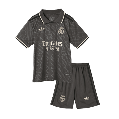Kid's Real Madrid Third Away  Soccer Jersey Kit(Jersey+Shorts) 2024/25 Top Soccer Jerseys Store