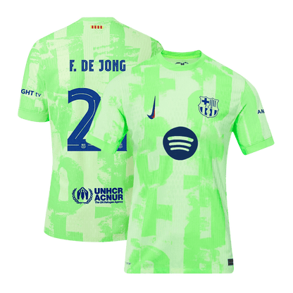 Player Version F.DE JONG #21 Barcelona Third Away  Soccer Jersey 2024/25- UCL?Spotify Logo Without Text? Top Soccer Jerseys Store