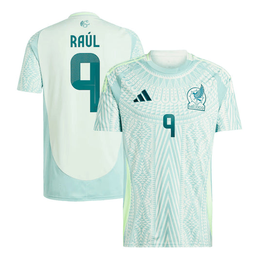 Men's Mexico RAUL #9 Away Soccer Jersey Copa América 2024 Top Soccer Jerseys Store