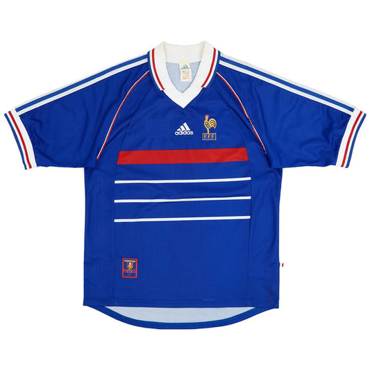 Retro France Home Jersey 1998 Go Game Wear