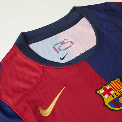 Barcelona Home  Soccer Jersey 2024/25 - 125th Anniversary(Spotify Logo Without Text) Top Soccer Jerseys Store
