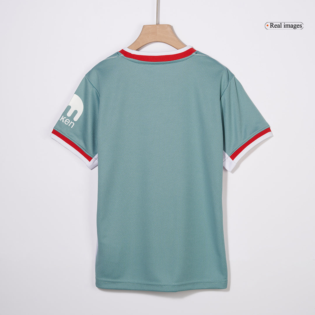 Kid's Atletico Madrid Away  Soccer Jersey Kit(Jersey+Shorts) 2024/25 Top Soccer Jerseys Store