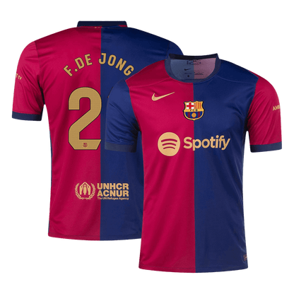 F.DE JONG #21 Barcelona Home  Soccer Jersey 2024/25 Top Soccer Jerseys Store