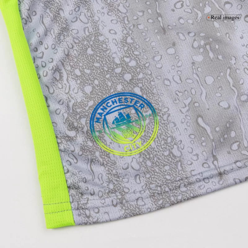 Kid's Manchester City Third Away Soccer Jersey Kit(Jersey+Shorts) 2025/26