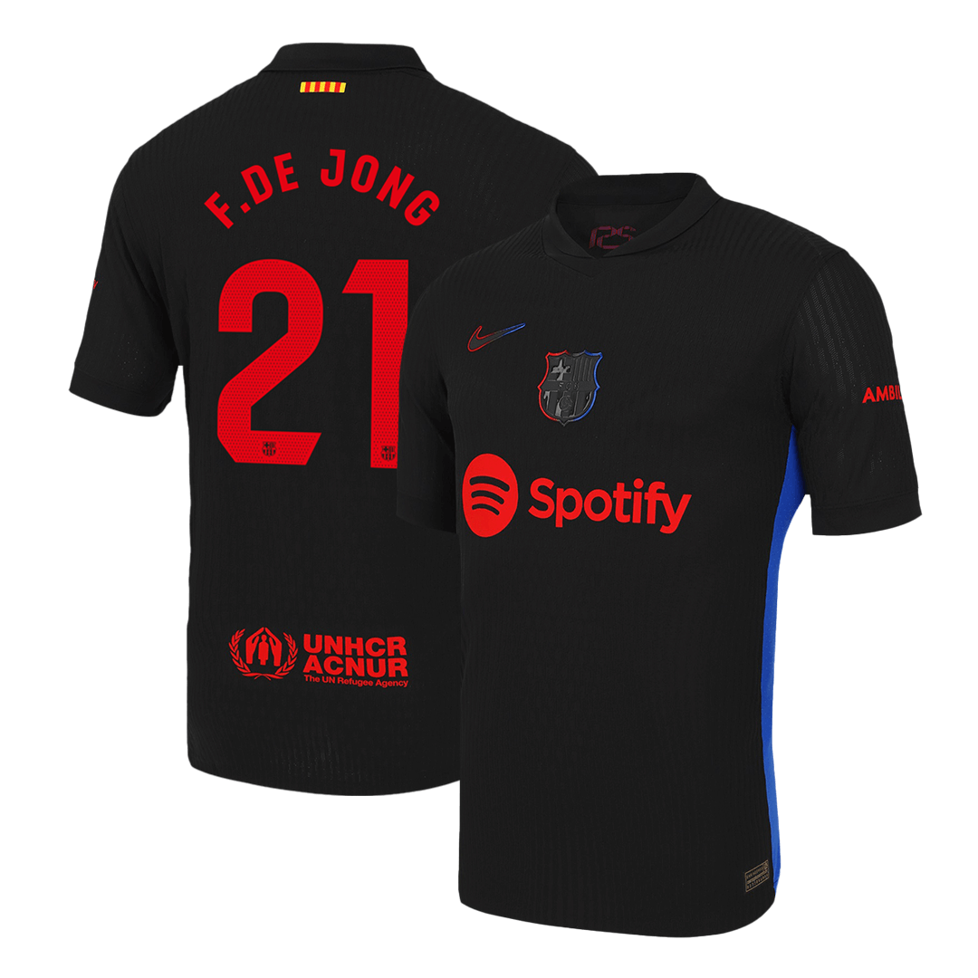 Player Version F.DE JONG #21 Barcelona Away  Soccer Jersey 2024/25 Top Soccer Jerseys Store