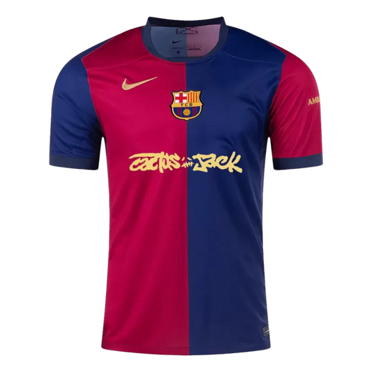 Player Version FC Barcelona x Travis Scott Limited Edition 2024/25 Jersey Go Game Wear