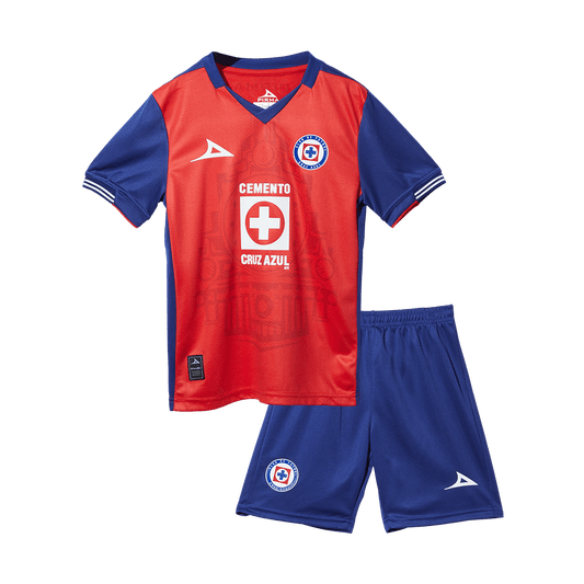 Kid's Cruz Azul Third Away  Soccer Jersey Kit(Jersey+Shorts) 2024/25 Top Soccer Jerseys Store