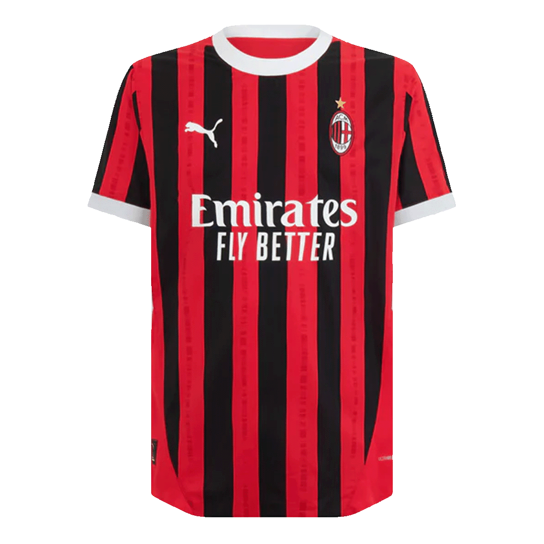 Player Version PULISIC #11 AC Milan Home  Soccer Jersey 2024/25 Top Soccer Jerseys Store