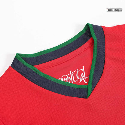 Kid's Portugal Home Jerseys Kit(Jersey+Shorts) Euro 2024 Go Game Wear