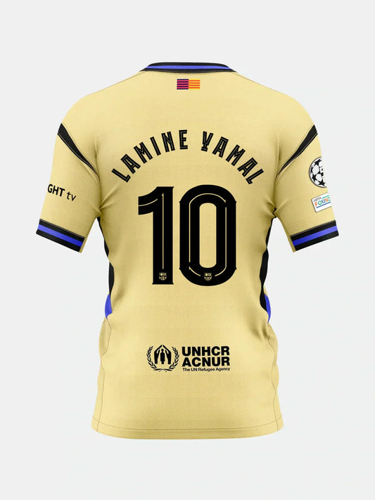 Player Version Barcelona LAMINE YAMAL #10 away jersey 25/26 topsoccerjerseys.com