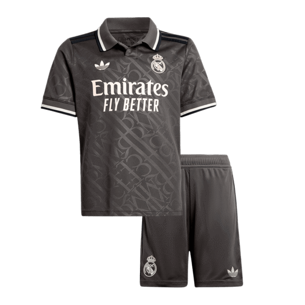 Kid's Real Madrid Third Away  Soccer Jersey Kit(Jersey+Shorts) 2024/25 Top Soccer Jerseys Store