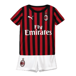Kid's AC Milan Home  Soccer Jersey Kit(Jersey+Shorts) 2019/20 Top Soccer Jerseys Store