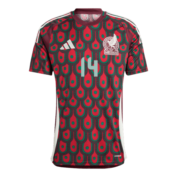 Men's Mexico CHICHARITO #14 Home Soccer Jersey Copa América 2024 Top Soccer Jerseys Store
