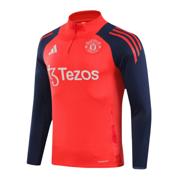Manchester United Zipper Sweatshirt Kit(Top+Pants) 2024/25 Top Soccer Jerseys Store