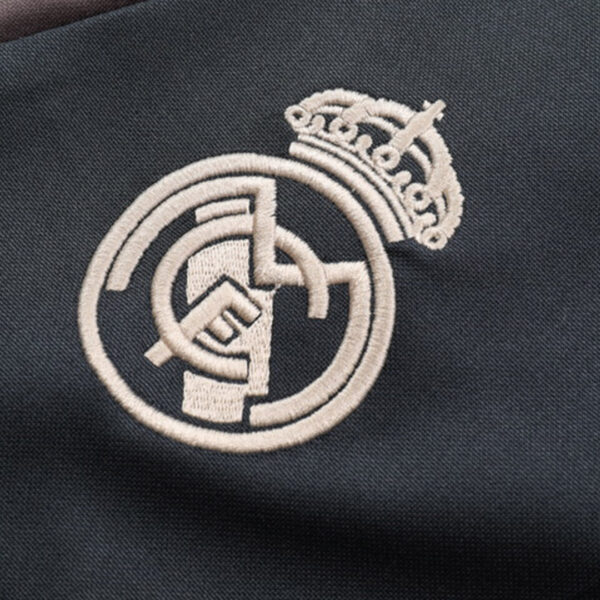 Kid's Real Madrid Zipper Sweatshirt Kit(Top+Pants) 2024/25 Top Soccer Jerseys Store