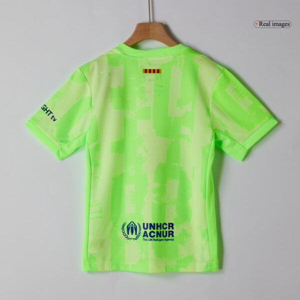 Kid's Barcelona Third Away  Soccer Jersey Kit(Jersey+Shorts+Socks) 2024/25- UCL (Spotify Logo Without Text) Top Soccer Jerseys Store