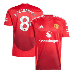 B.FERNANDES #8 Manchester United Home  Soccer Jersey 2024/25 Top Soccer Jerseys Store