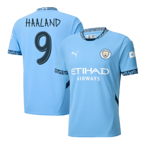 HAALAND #9 Manchester City Home  Soccer Jersey 2024/25 - UCL Top Soccer Jerseys Store