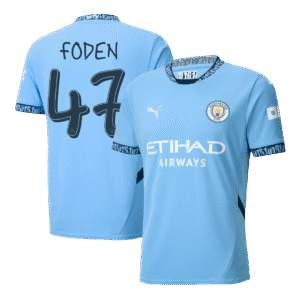 FODEN #47 Manchester City Home  Soccer Jersey 2024/25 - UCL Top Soccer Jerseys Store