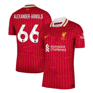 Player Version ALEXANDER-ARNOLD #66 Liverpool Home  Soccer Jersey 2024/25 Top Soccer Jerseys Store