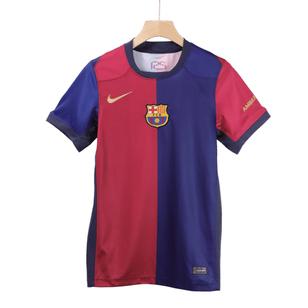 GAVI #6 Barcelona Home  Soccer Jersey 2024/25- Spotify Logo Without Text Top Soccer Jerseys Store