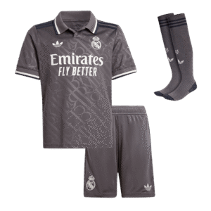 Kid's Real Madrid Third Away  Soccer Jersey Kit(Jersey+Shorts+Socks) 2024/25 Top Soccer Jerseys Store
