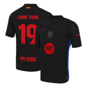 Player Version LAMINE YAMAL #19 Barcelona Away  Soccer Jersey 2024/25k - UCL?Spotify Logo Without Text? Top Soccer Jerseys Store