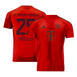 M?LLER #25 Bayern Munich Home  Soccer Jersey 2024/25 Top Soccer Jerseys Store