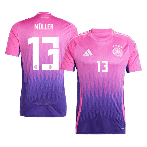 MÜLLER #13 Germany Away  Soccer Jersey Euro 2024 Top Soccer Jerseys Store