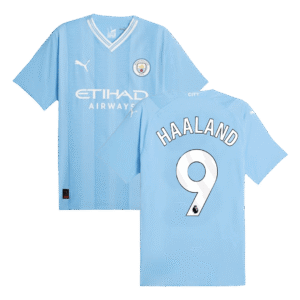 Player Version HAALAND #9 Manchester City Home  Soccer Jersey 2023/24 Top Soccer Jerseys Store