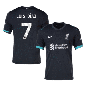 Luis Díaz #7 Liverpool Away  Soccer Jersey 2024/25 Top Soccer Jerseys Store