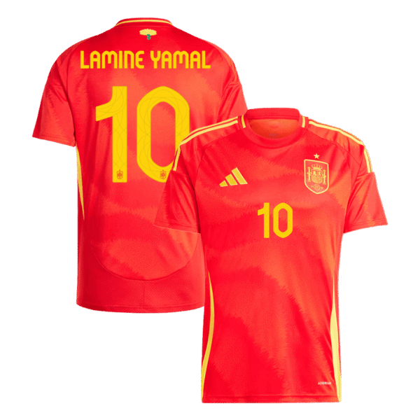 LAMINE YAMAL #10 Spain Home  Soccer Jersey Euro 2024 Top Soccer Jerseys Store