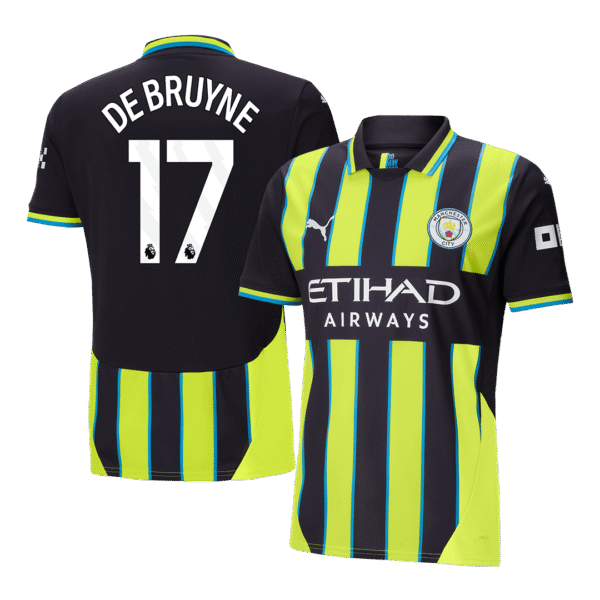 DE BRUYNE #17 Manchester City Away  Soccer Jersey 2024/25 Top Soccer Jerseys Store
