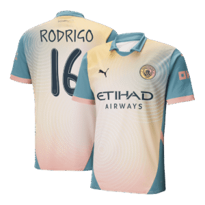 RODRIGO #16 Manchester City Fourth Away  Soccer Jersey 2024/25 - Definitely City (UCL) Top Soccer Jerseys Store