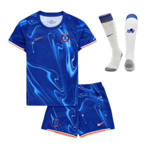 Kid's Chelsea Home  Soccer Jersey Kit(Jersey+Shorts+Socks) 2024/25 Top Soccer Jerseys Store