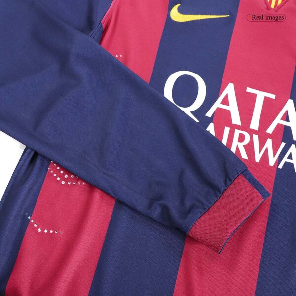 Retro NEYMAR JR #11 2014/15 Barcelona Home Long Sleeve  Soccer Jersey Top Soccer Jerseys Store