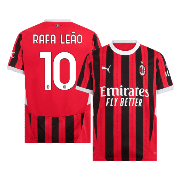 RAFA LE?O #10 AC Milan Home  Soccer Jersey 2024/25 Top Soccer Jerseys Store
