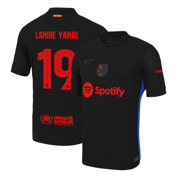 Player Version LAMINE YAMAL #19 Barcelona Away  Soccer Jersey 2024/25- UCL Top Soccer Jerseys Store