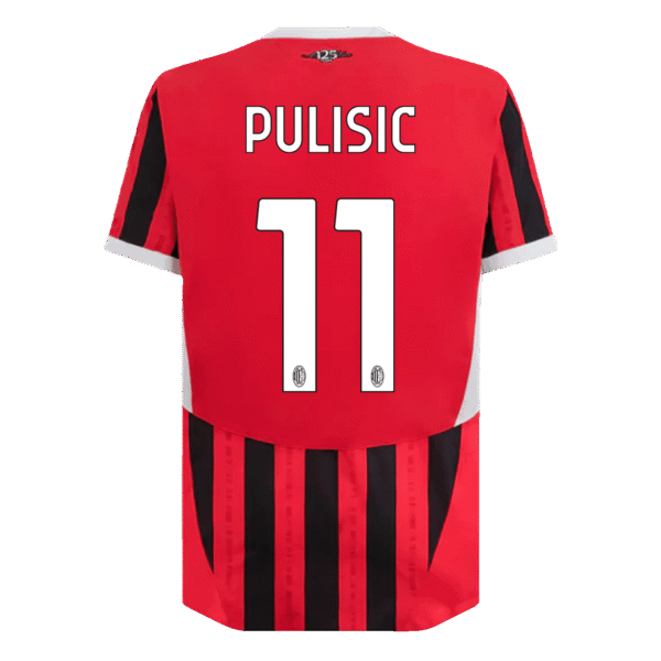 Player Version PULISIC #11 AC Milan Home  Soccer Jersey 2024/25 Top Soccer Jerseys Store