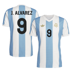 J.ALVAREZ #9 Argentina  Soccer Jersey 2024- 50th Anniversary Top Soccer Jerseys Store