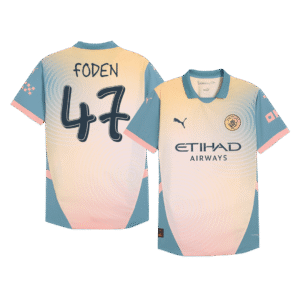Player Version FODEN #47 Manchester City Fourth Away  Soccer Jersey 2024/25 - Definitely City Top Soccer Jerseys Store