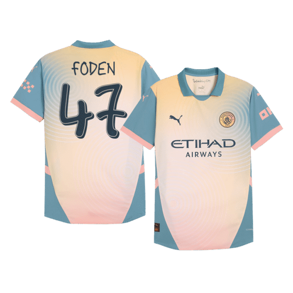 Player Version FODEN #47 Manchester City Fourth Away  Soccer Jersey 2024/25 - Definitely City Top Soccer Jerseys Store